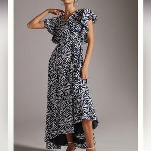 Hutch Ruffle Printed
Wrap Maxi Dress